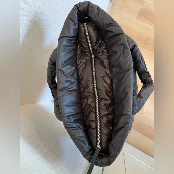 Chanel cocoon large black quilted nylon tote leather details 100% authentic - Picture 15 of 17